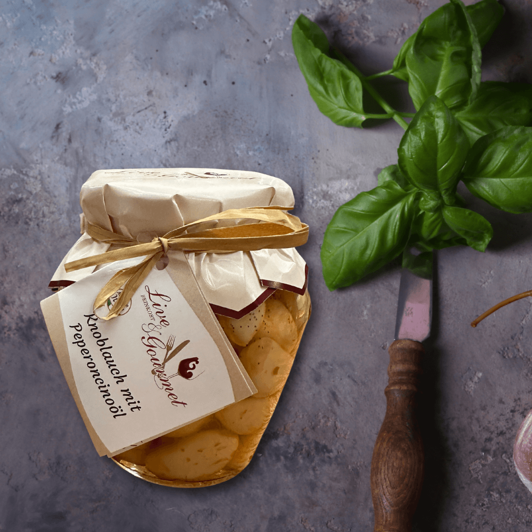 Knoblauch mit Peperoncinoöl - 290g