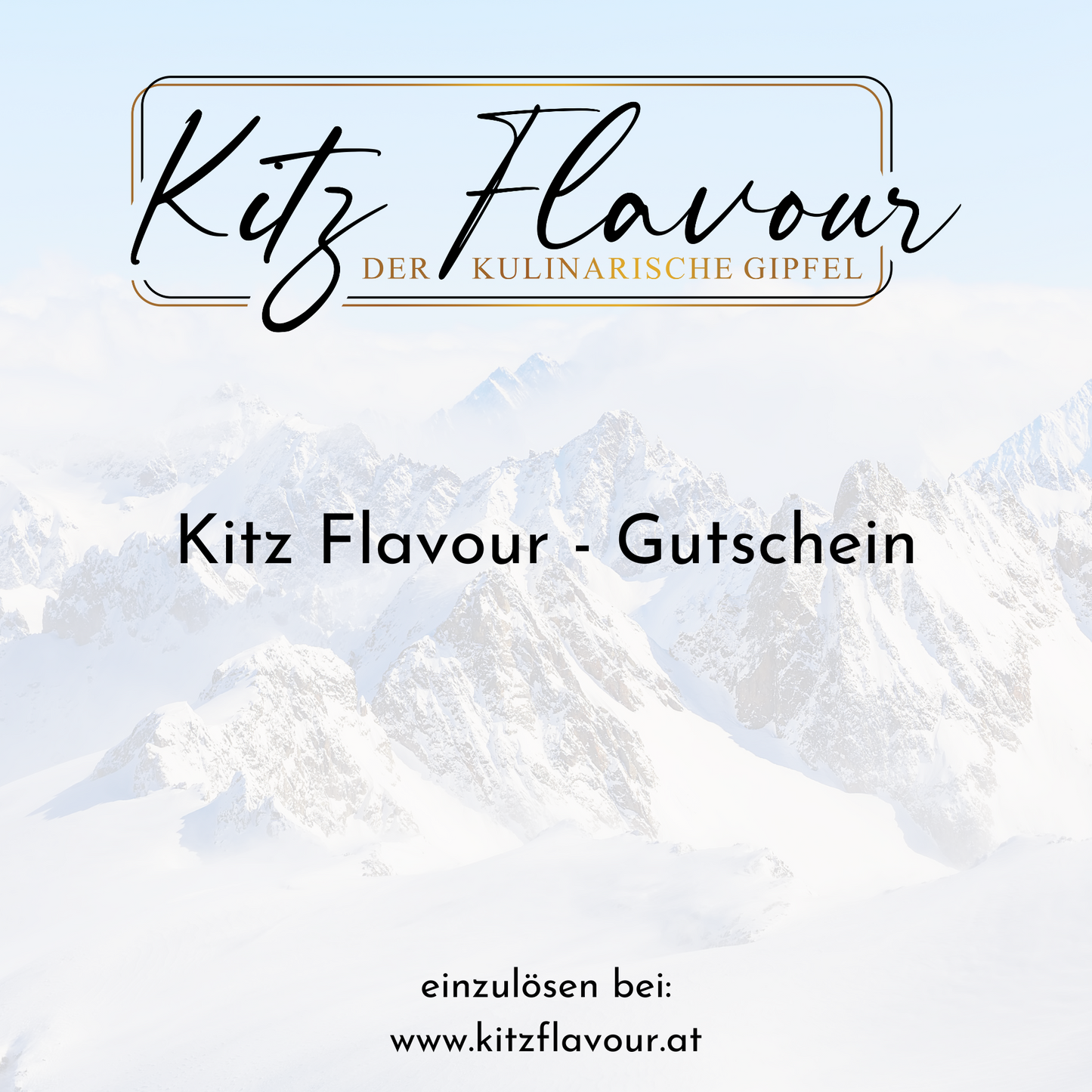 Kitz Flavour Gutscheinkarte